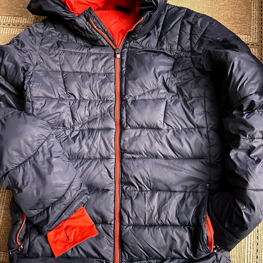 Spyder black Puffer Jacket with Red Accents